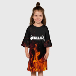 Детское платье 3D Metallica fire - фото 2