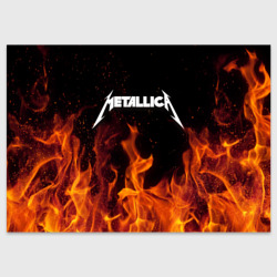 Поздравительная открытка Metallica fire