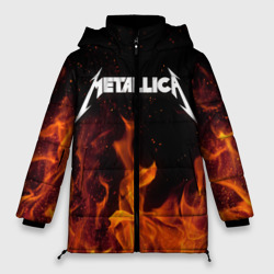 Женская зимняя куртка Oversize Metallica fire