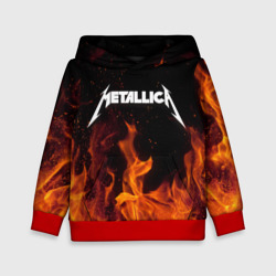 Детская толстовка 3D Metallica fire