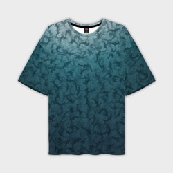 Мужская футболка oversize 3D Акулы-молоты