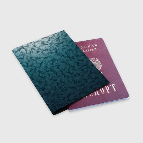 Обложка для паспорта матовая кожа Акулы-молоты - фото 3