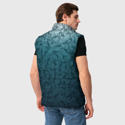 Мужской жилет утепленный 3D Акулы-молоты, цвет черный - фото 4