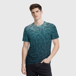 Мужская футболка 3D Акулы-молоты - фото 2