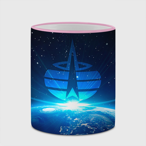 Кружка с полной запечаткой Космические войска, цвет Кант розовый - фото 4