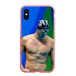 Чехол для iPhone XS Max матовый Michael Phelps