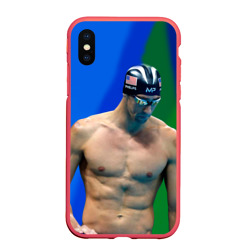 Чехол для iPhone XS Max матовый Michael Phelps