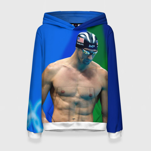 Женская толстовка 3D Michael Phelps, цвет 3D печать