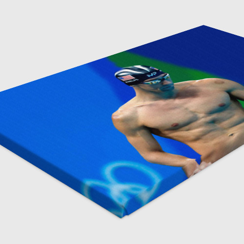 Холст прямоугольный Michael Phelps, цвет 3D печать - фото 4