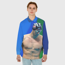 Мужская рубашка oversize 3D Michael Phelps - фото 2