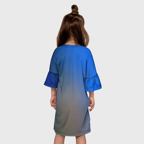 Детское платье 3D с принтом Michael Phelps, вид сзади #2