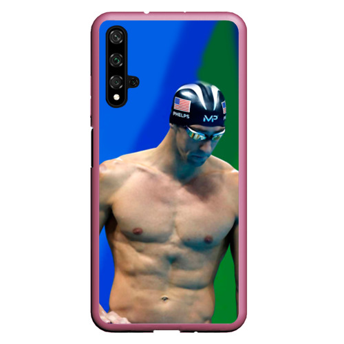 Чехол для Honor 20 Michael Phelps, цвет малиновый