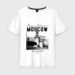 Мужская футболка хлопок Oversize Москва, Кремль