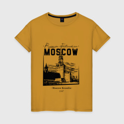 Женская футболка хлопок Москва, Кремль