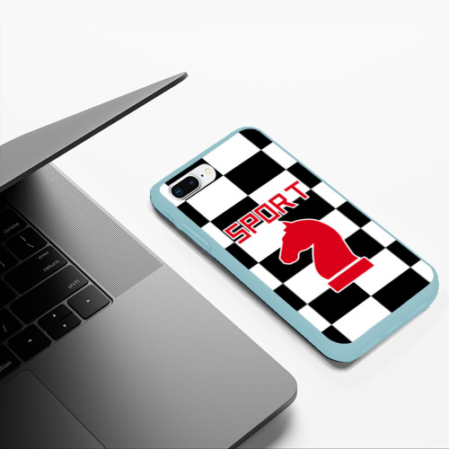 Чехол для iPhone 7Plus/8 Plus матовый с принтом Шахматы это спорт, фото #5