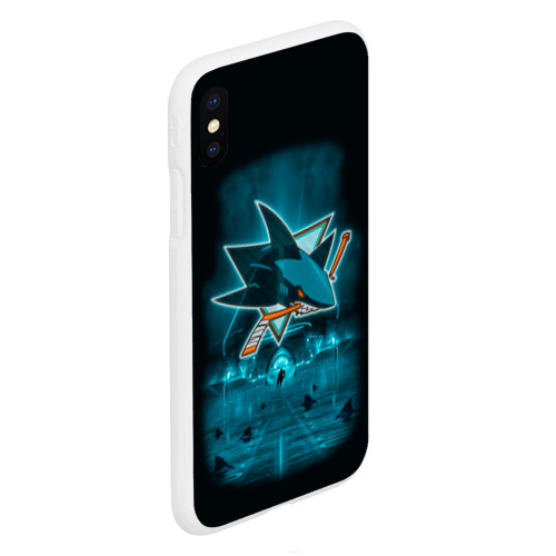 Чехол для iPhone XS Max матовый с принтом Хоккей 4, вид сбоку #3