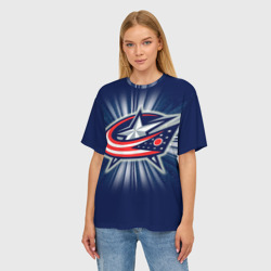 Женская футболка oversize 3D Хоккей 9 - фото 2