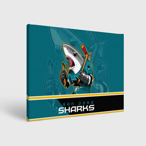 Холст прямоугольный San Jose Sharks