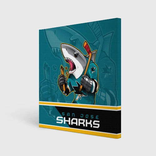 Холст квадратный San Jose Sharks