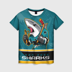 Женская футболка 3D San Jose Sharks