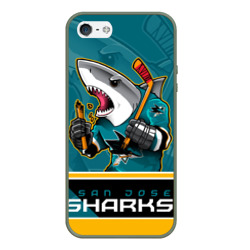 Чехол для iPhone 5/5S матовый San Jose Sharks