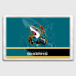 Магнит 45*70 San Jose Sharks