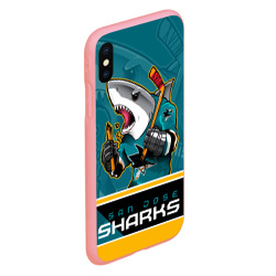 Чехол для iPhone XS Max матовый San Jose Sharks - фото 2