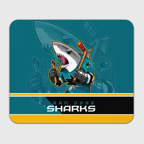 Прямоугольный коврик для мышки San Jose Sharks