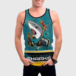 Мужская майка 3D San Jose Sharks - фото 2