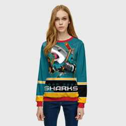 Женский свитшот 3D San Jose Sharks - фото 2