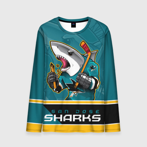 Мужской лонгслив 3D San Jose Sharks