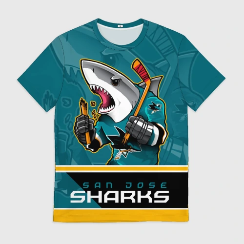 Мужская футболка 3D San Jose Sharks