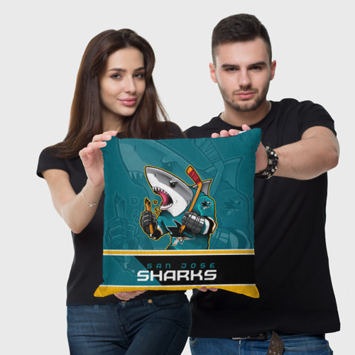 Подушка 3D San Jose Sharks - фото 3