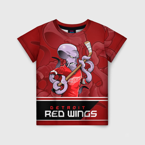 Детская футболка 3D Detroit Red Wings, цвет 3D печать