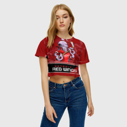 Женская футболка Crop-top 3D Detroit Red Wings - фото 2