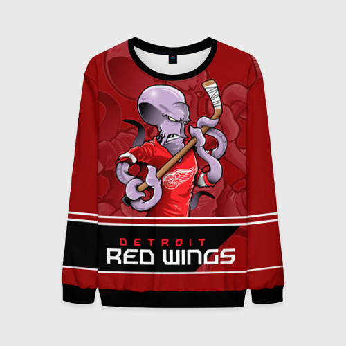 Мужской свитшот 3D Detroit Red Wings, цвет черный