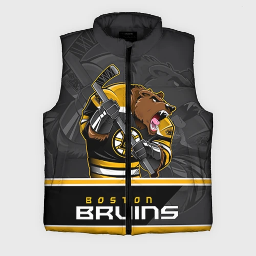 Мужской жилет утепленный 3D Boston Bruins