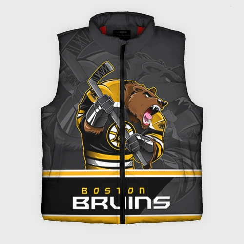 Мужской жилет утепленный 3D Boston Bruins