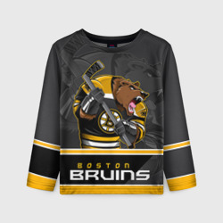 Детский лонгслив 3D Boston Bruins