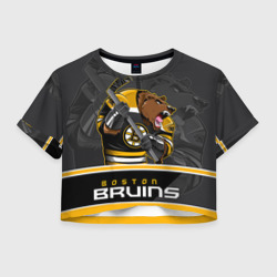 Женская футболка Crop-top 3D Boston Bruins