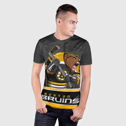 Мужская футболка 3D Slim Boston Bruins - фото 2