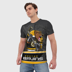 Мужская футболка 3D Boston Bruins - фото 2