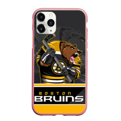 Чехол для iPhone 11 Pro Max матовый Boston Bruins