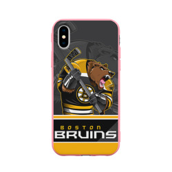 Чехол для iPhone X матовый Boston Bruins