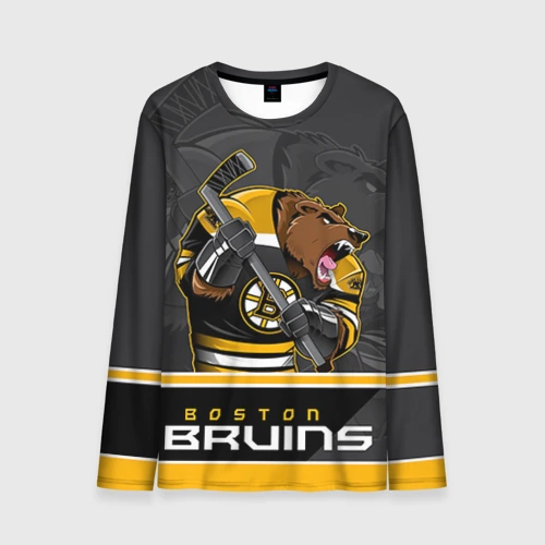 Мужской лонгслив 3D Boston Bruins