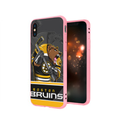 Чехол для iPhone X матовый Boston Bruins - фото 2