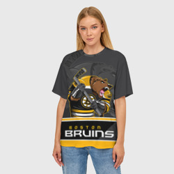 Женская футболка oversize 3D Boston Bruins - фото 2