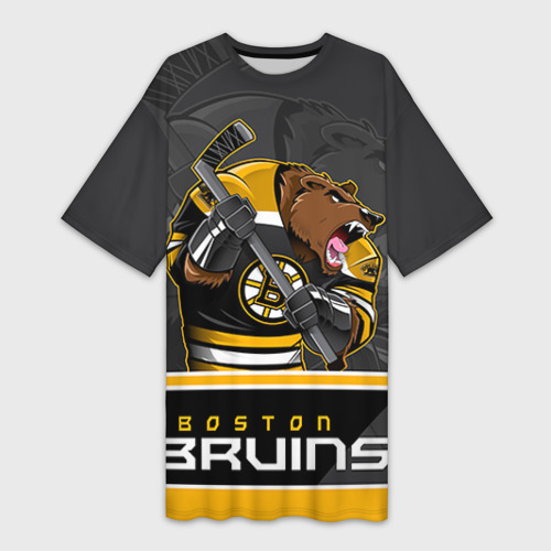 Платье-футболка 3D Boston Bruins, цвет 3D печать