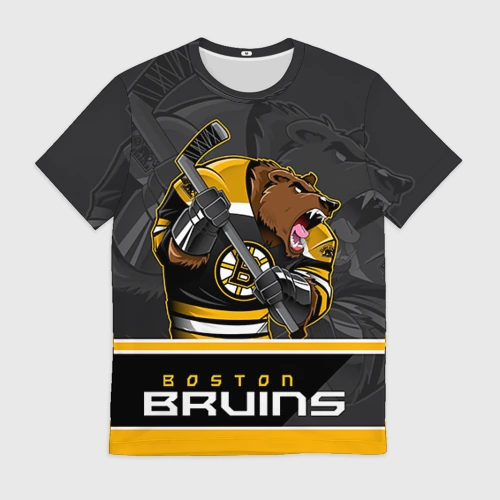 Мужская футболка 3D Boston Bruins