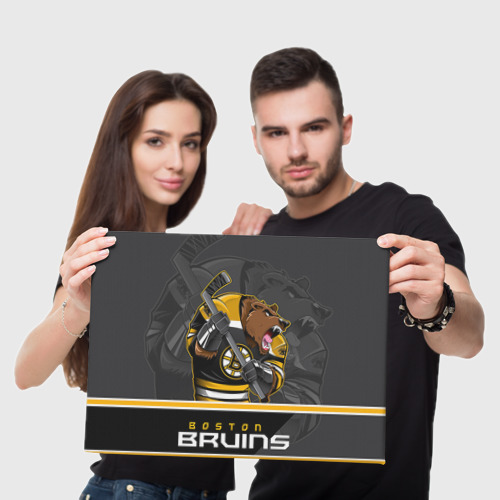 Холст прямоугольный Boston Bruins, цвет 3D печать - фото 5